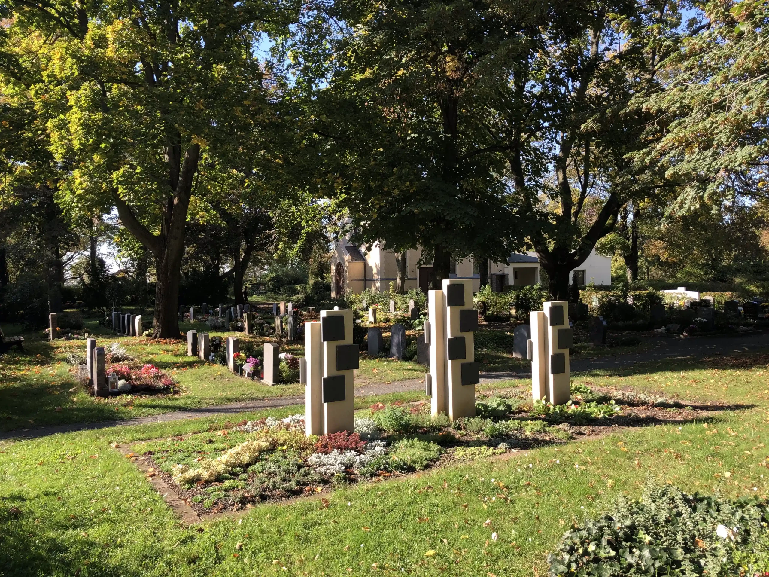 Gräber auf dem Friedhof Markranstädt