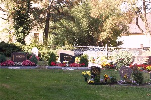 Gräber auf dem Friedhof Göbschelwitz