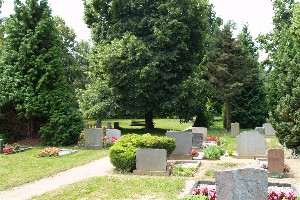 Gräber auf dem Friedhof Höfgen