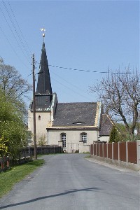 Kirche auf dem Friedhof Kitzscher