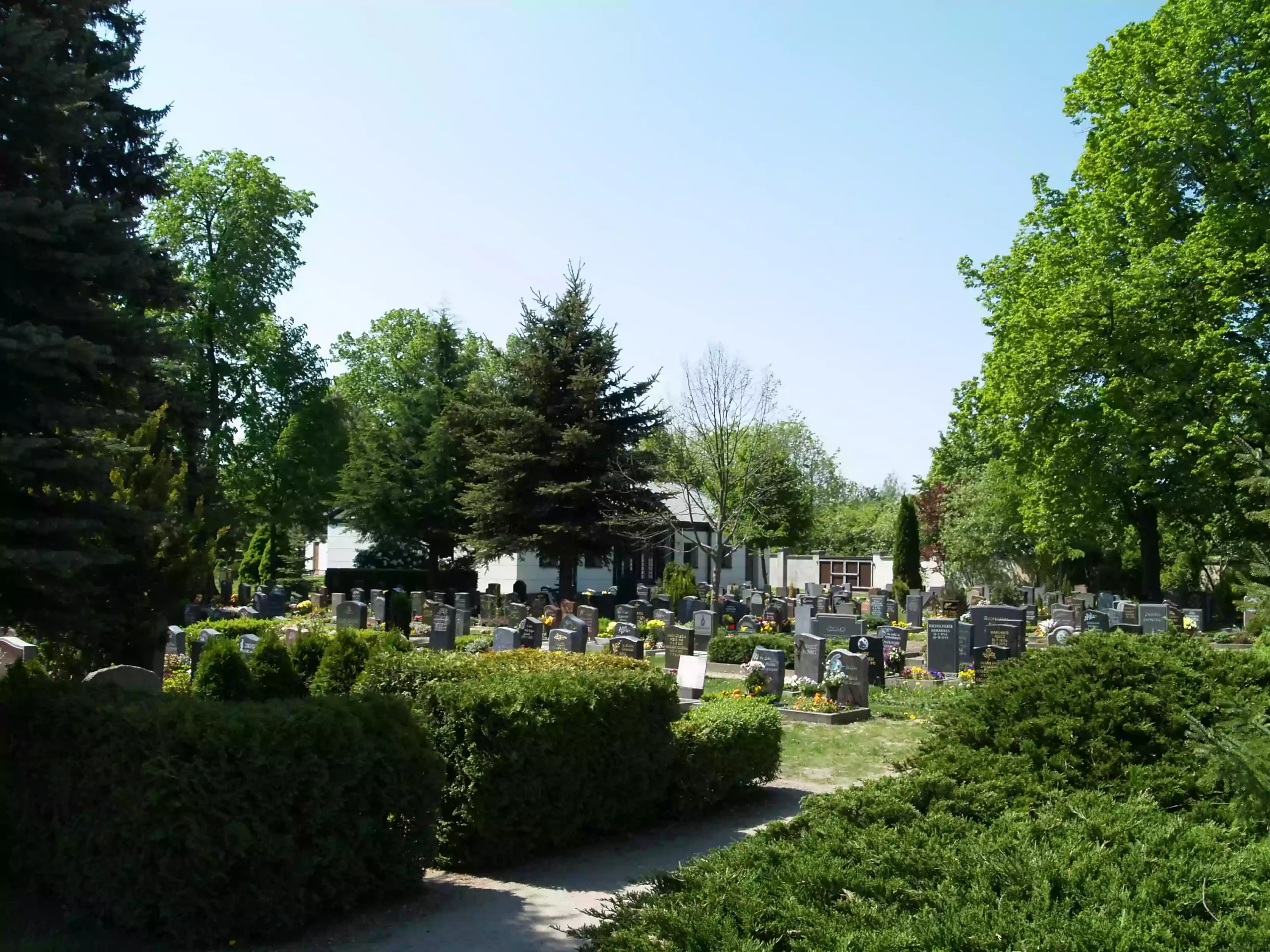 Gräber auf dem Friedhof Knauthain