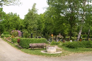 Gräber auf dem Friedhof Lindenau
