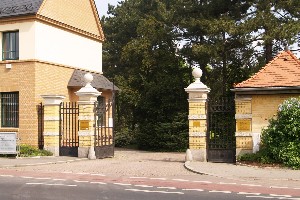 Eingang zum Friedhof Lindenau
