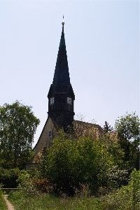 Kirche auf dem Kirchfriedhof Miltitz