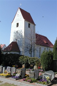 Kirche auf dem Friedhof Lüptitz