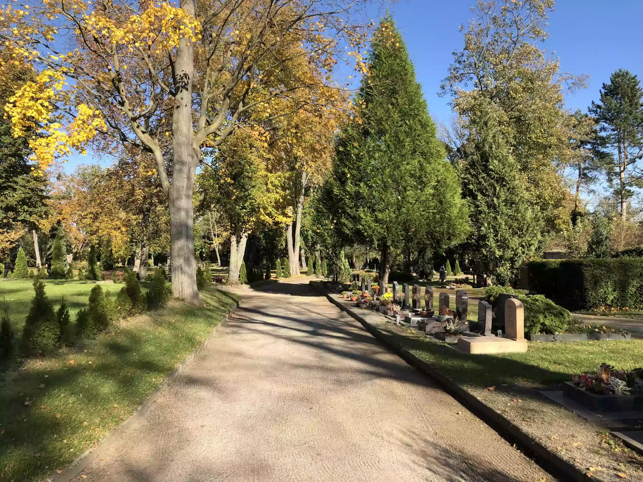 Gräber auf dem Friedhof Lützen