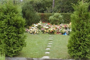 Gräber auf dem neuen Friedhof Naunhof