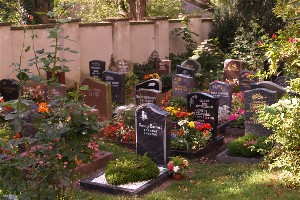 Gräber auf dem Friedhof Portitz