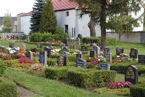 Gräber auf dem Friedhof Röcknitz